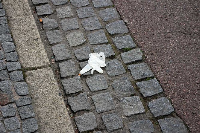 Weitere Stra&szlig;ensperre in Sondershausen (Foto: Karl-Heinz Herrmann)