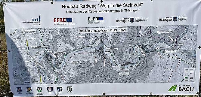 Neuer Radweg nimmt Form an (Foto: Landratsamt Kyffh&auml;userkreis)
