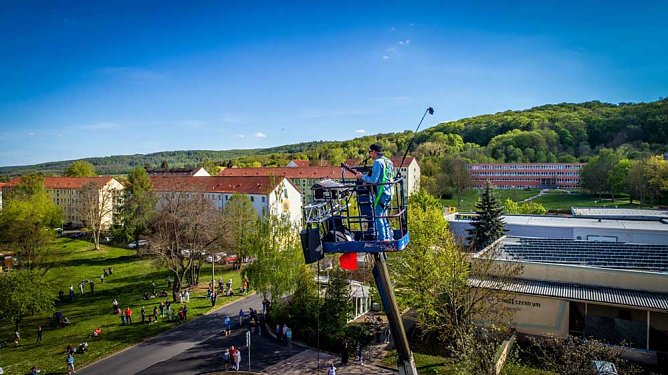 Weitere Hebeb&uuml;hnenkonzerte vorgesehen (Foto: Stadt Sondershausen)