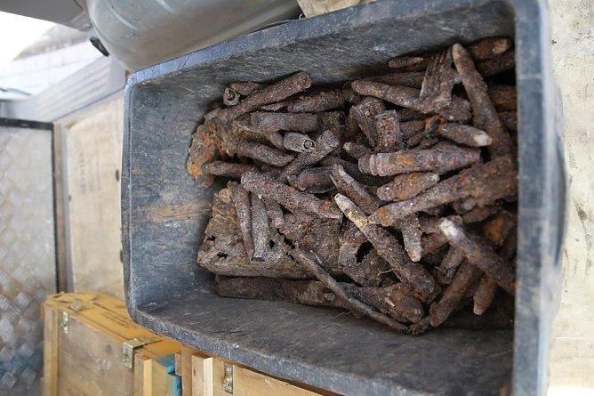 Munitionsfund in Sondershausen (Foto: Silvio Dietzel)