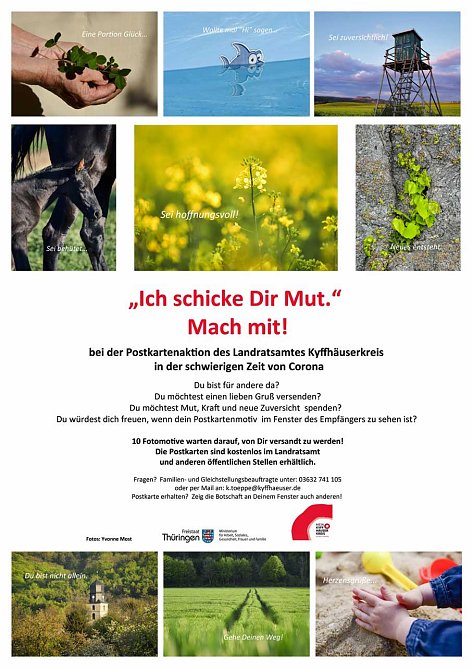 Mutbotschaften per Post (Foto: Landratsamt Kyffh&auml;userkreis)