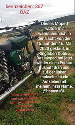 Und noch eine Suchmeldung (Foto: privat)