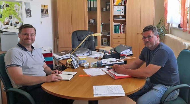 B&uuml;rgermeistergespr&auml;ch in Helbed&uuml;ndorf (Foto: Stefan Schard)