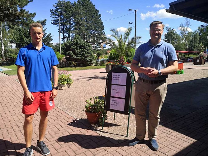 Zu Besuch im Greu&szlig;ener Rathaus (Foto: Stefan Schard)