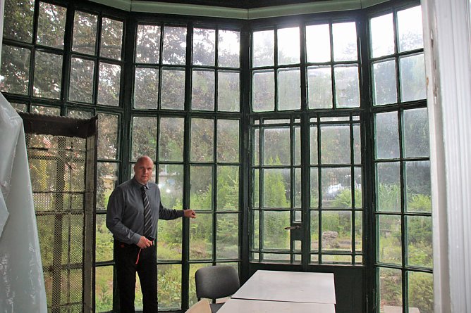 Interessante Befahrung der Lindner-Villa (Foto: Karl-Heinz Herrmann)