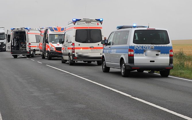 Verkehrsunfall auf der B$ (Foto: S.Dietzel)