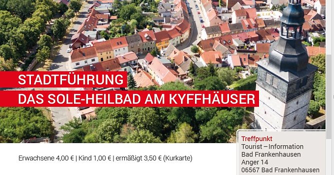 Stadtführungen durch Bad Frankenhausen (Foto: Stadtmarketing Bad Frankenhausen) Stadtführungen durch Bad Frankenhausen (Foto: Stadtmarketing Bad Frankenhausen)
