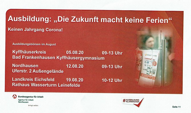 Ausbildungsb&ouml;rse: Die Zukunft macht keine Ferien (Foto: Agentur f&uuml;r Arbeit)