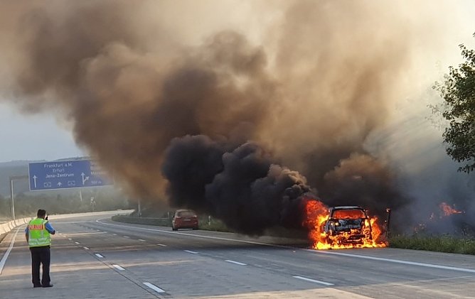 Br&auml;nde auf den Autobahnen (Foto: Autobahnpolizei)