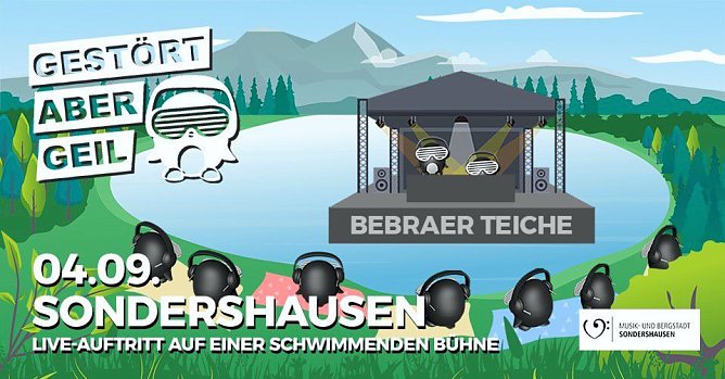 GESTÖRT ABER GEIL AUF DEN BEBRAER TEICHEN (Foto: Stadt Sondershausen) GESTÖRT ABER GEIL AUF DEN BEBRAER TEICHEN (Foto: Stadt Sondershausen)