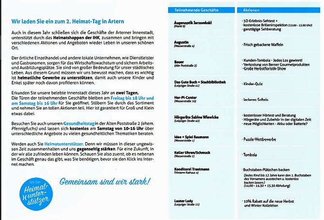 Heimat shoppen 2020 � jetzt erst recht! (Foto: IHK)