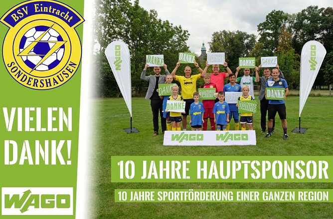 Eintracht dankt WAGO (Foto: BSV Eintracht Sondershausen)