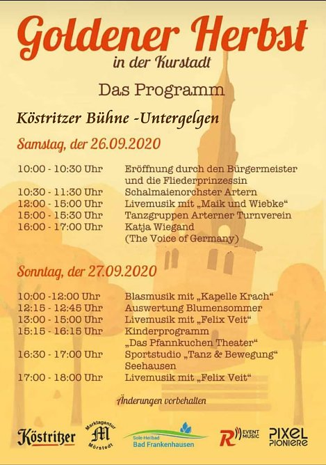 Veranstaltung Goldener Herbst in Bad Frankenhausen (Foto: Stadt Bad Frankenhausen)