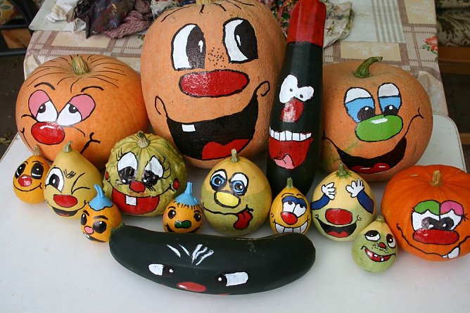 K&uuml;rbisse &uuml;ber K&uuml;rbisse (Foto: J&uuml;rgen M&uuml;ller)