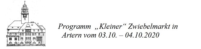 Programm  Kleiner Zwiebelmarkt Artern (Foto: Stadt Artern)