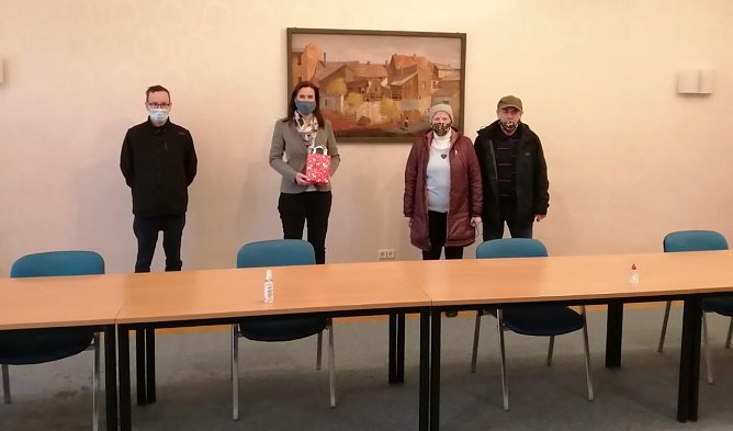 &Uuml;berraschungsbesuch bei der Landr&auml;tin  (Foto: Heidi Meister VdB Kyffh&auml;userkreis)