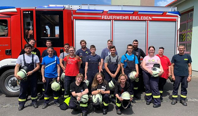 Teilnehmer des Truppmannlehrgangs 2021 in Ebeleben (Foto: A.Sorber)
