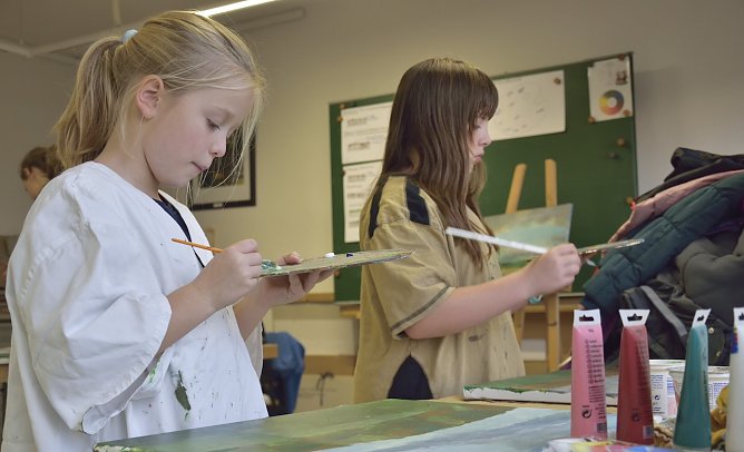 Kindermalkurs im Panorama Museum (Foto: Fred B&ouml;hme)