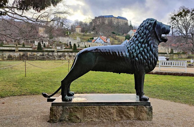 Blicke in den Schlossgarten und die Stadt Blankenburg (Foto: P.Blei)