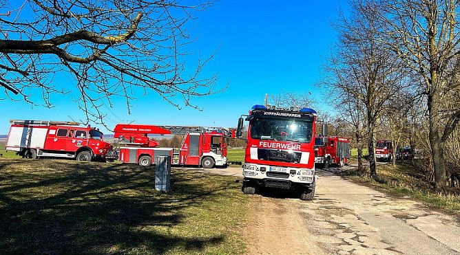 Brand in Allmenhausen (Foto: S.Dietzel)