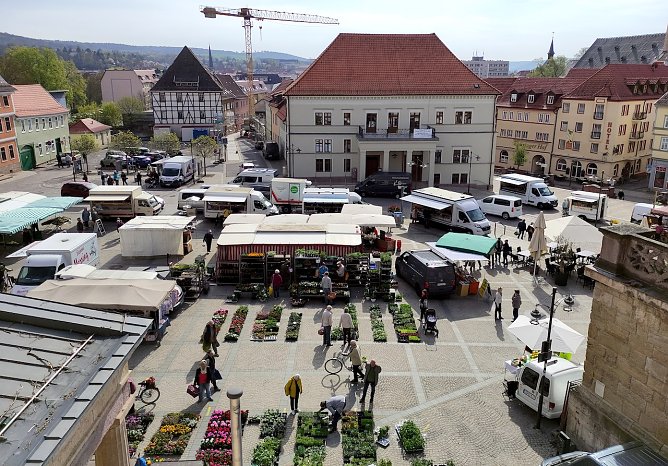 Sondersh&auml;user Wochenmarkt (Foto: Stadtverwaltung Sondershausen)
