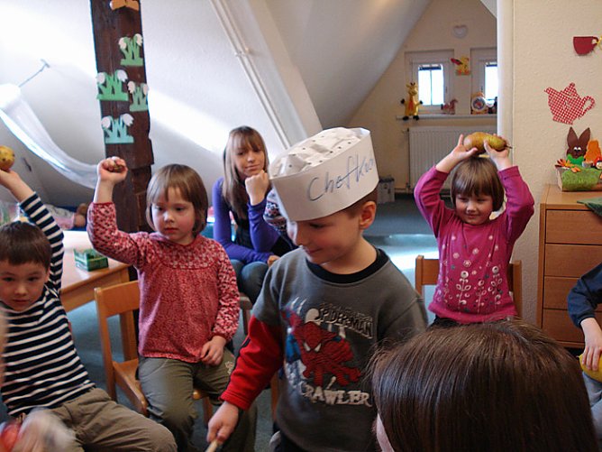 Gesundheit in der Kindervilla (Foto: Barmer GEK Artern)