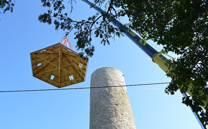 Burgturm in Strau&szlig;berg bekommt neues Dach (Foto: Stadtverwaltung Sondershausen)