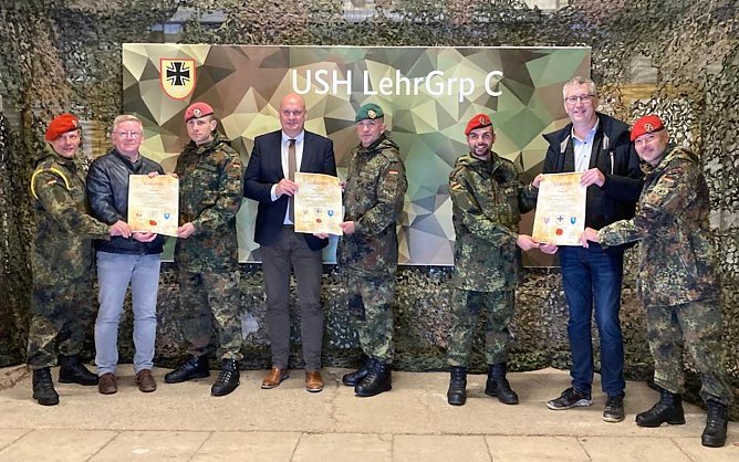 Die Stadt Sondershausen erneuert die Patenschaft mit der Unteroffizierschule des Heeres  (Foto: Janine Skara)