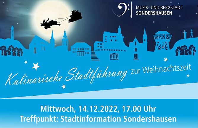 Kulinarische Stadtführung zur Weihnachtszeit (Foto: Stadtmarketing Sondershausen) Kulinarische Stadtführung zur Weihnachtszeit (Foto: Stadtmarketing Sondershausen)