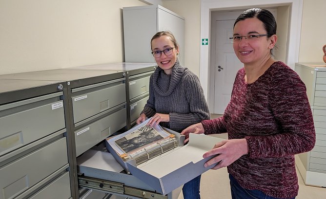 Neue Mitarbeiterinnen im Schlossmuseum Sondershausen (Foto: Janine Skara)