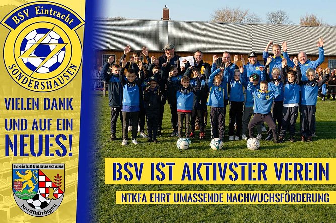 Aktivster Verein der Saison 2021/ 2022 (Foto: BSV Eintracht Sondershausen e.V. Christian Hettler)