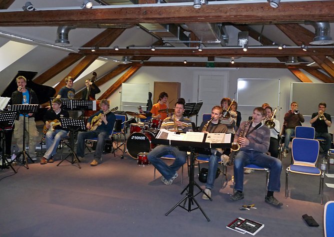 Landesjugendbigband probt (Foto: Karl-Heinz Herrmann)