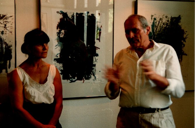 Jutta und Heinz Scharr in der Klostergalerie Utterode (Foto: Heidelore Kneffel)