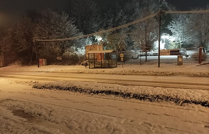 Der erste Schnee in Sondershausen-Bebra 2023 (Foto: Thomas Leipold Sondershausen-Bebra)