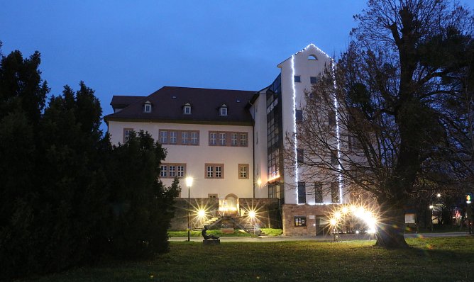 Frankenh&auml;user Regionalmuseum im abendlichen Glanz (Foto: Regionalmuseum Bad Frankenhausen)