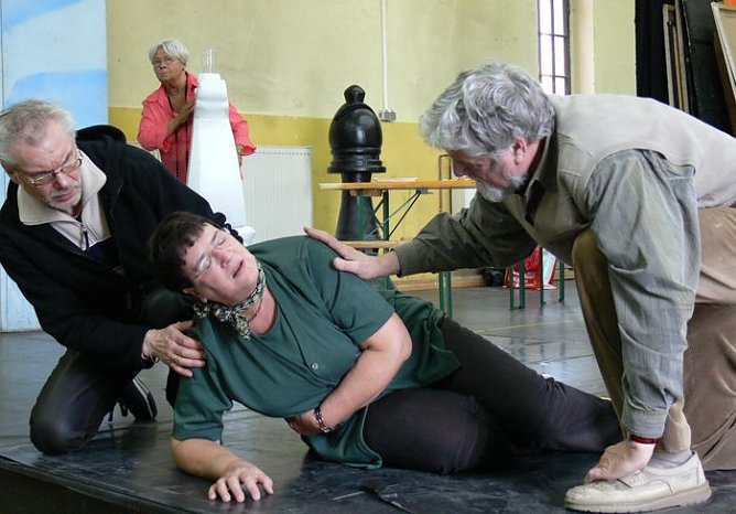 Silberdisteln proben (Foto: Theater Nordhausen)