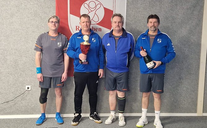 Die Ro&szlig;leben Seniroen-Kegler (v.l.n.r.: Schr&ouml;der, Gensch, Herzau, Arnold) (Foto: Herzau)