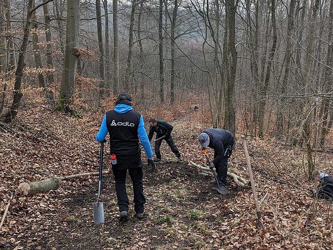Mountainbikestrecke zum 33. Possenlauf vorbereitet (Foto: SV Gl&uuml;ckauf Sondershausen)