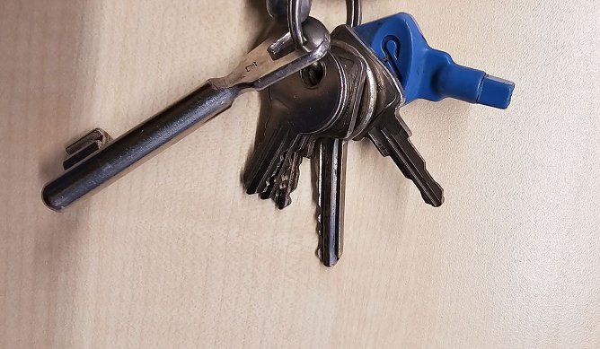 Gefundener Schl&uuml;sselbund (Foto: LPI)