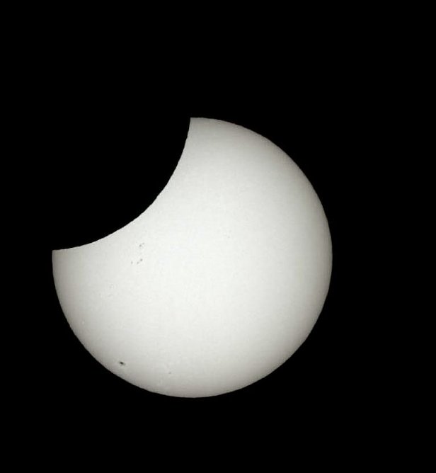 Partielle Sonnenfinsternis  (Foto: Astronomiegruppe Sondershausen )