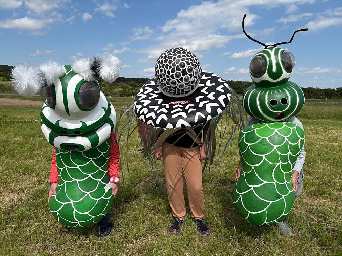 Kreativ gestaltete Insekten (Foto: Frankenhäuser festspiele) Kreativ gestaltete Insekten (Foto: Frankenhäuser festspiele)