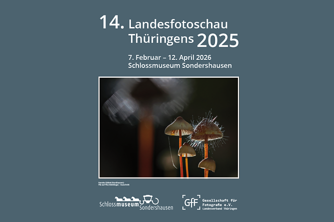 Das Plakat zur Landesfotoschau. (Foto: Schlossmuseum Sondershausen) Das Plakat zur Landesfotoschau. (Foto: Schlossmuseum Sondershausen)