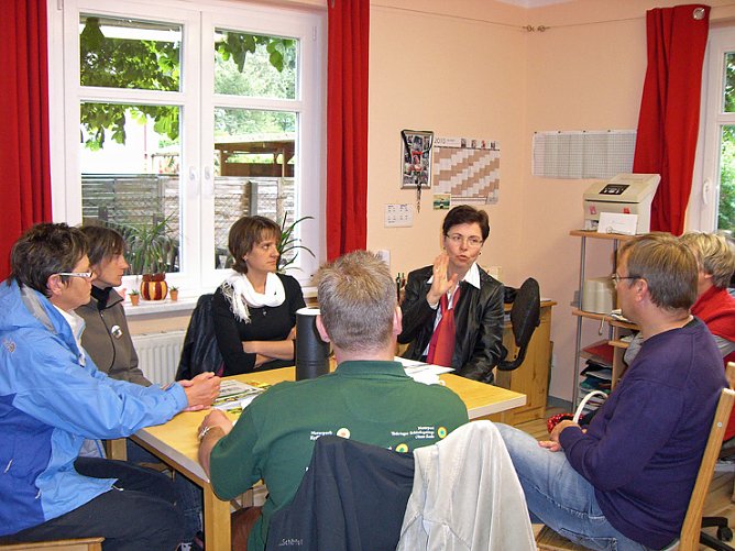 Ministerin im Kindergarten Hachelbich (Foto: Nicol Pfefferlein) Ministerin im Kindergarten Hachelbich (Foto: Nicol Pfefferlein)