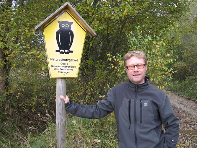 Dirk Adams in Wiehe (Foto: Die Gr&uuml;nen)