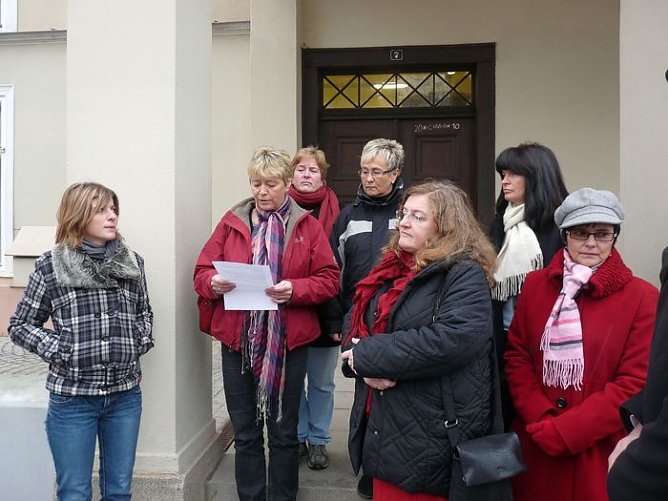 Fahnenaktion in Sondershausen (Foto: Karl-Heinz Herrmann) Fahnenaktion in Sondershausen (Foto: Karl-Heinz Herrmann)