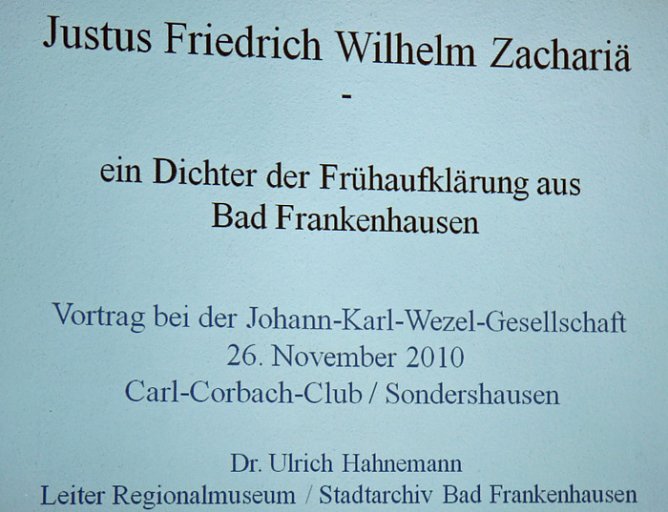 Vortrag Dr. Hahnemann (Foto: Karl-Heinz Herrmann)