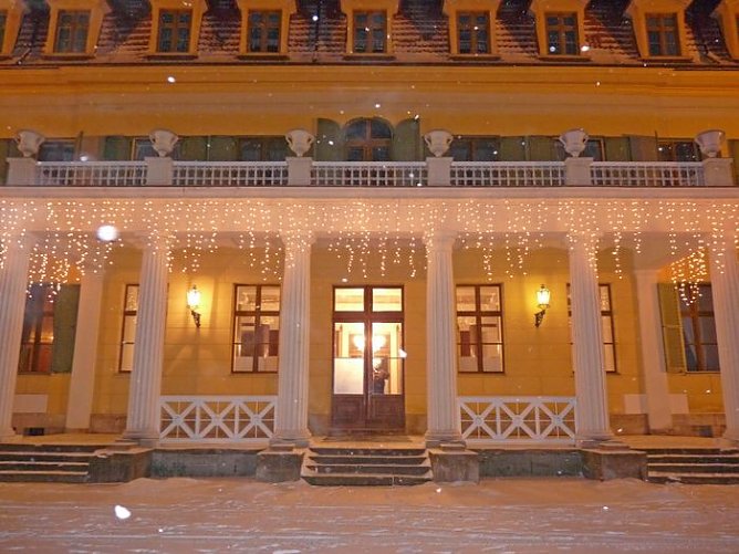 Schlossrestaurant Sondershausen im Schneefall (Foto: Karl-Heinz Herrmann)