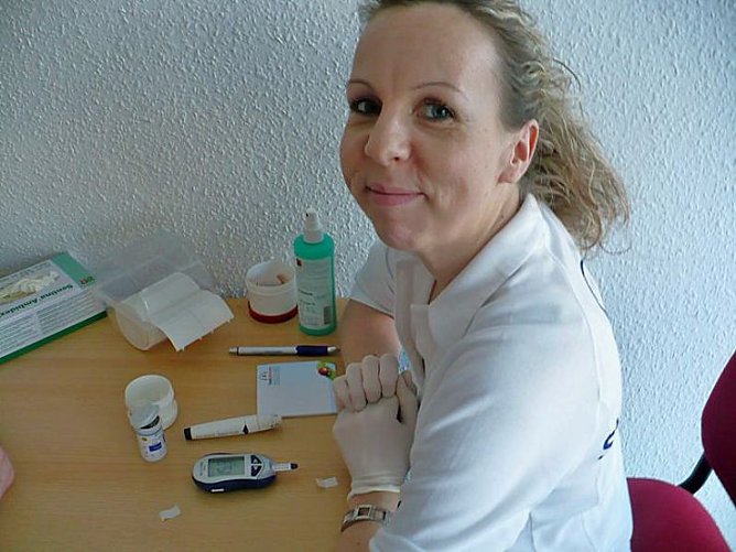 Bergmann bei den Diabetikern (Foto: Hans-J&uuml;rgen Schmidt)