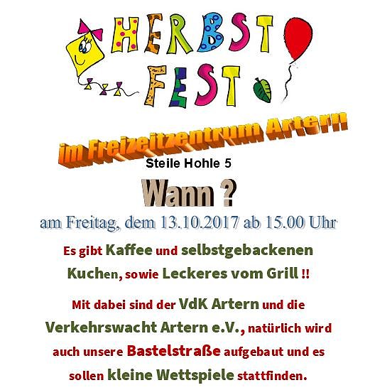 Bild: Herbstfest im Freizeitzentrum Artern