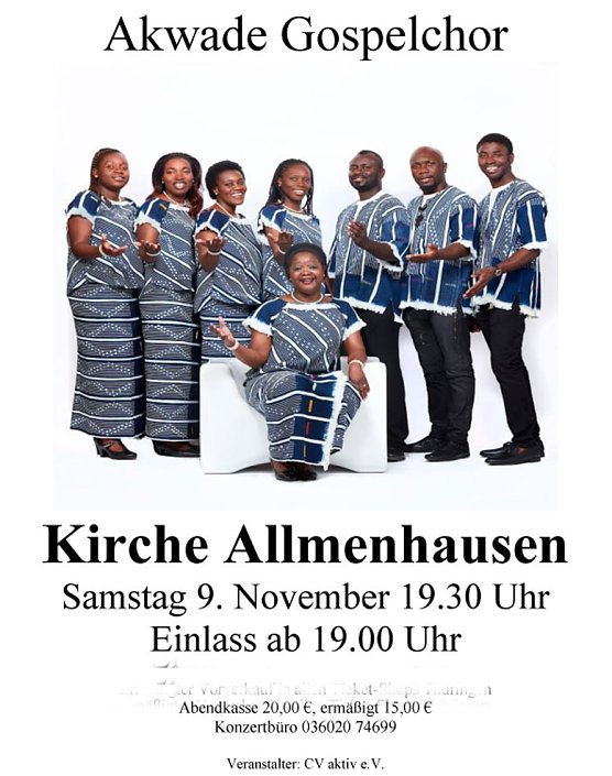 Bild: Gospelkonzert in Allmenhausen